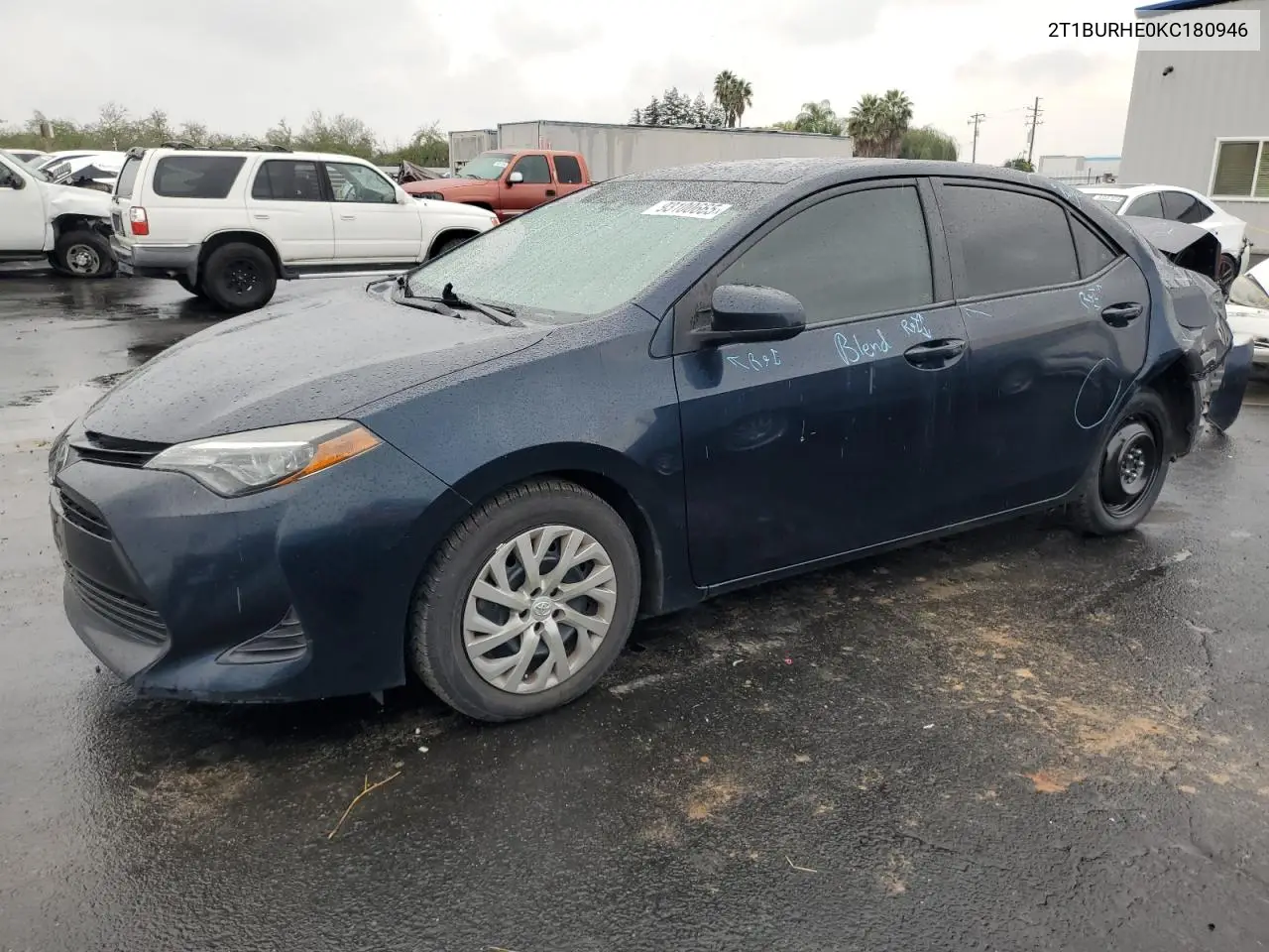 2T1BURHE0KC180946 2019 Toyota Corolla L