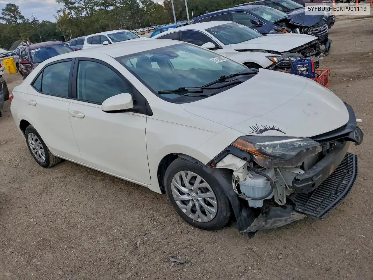 5YFBURHE0KP901119 2019 Toyota Corolla L