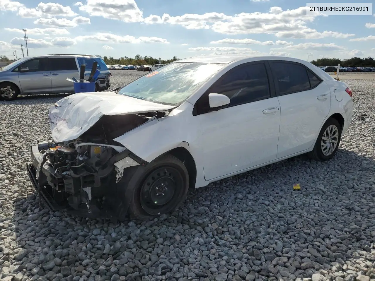 2T1BURHE0KC216991 2019 Toyota Corolla L