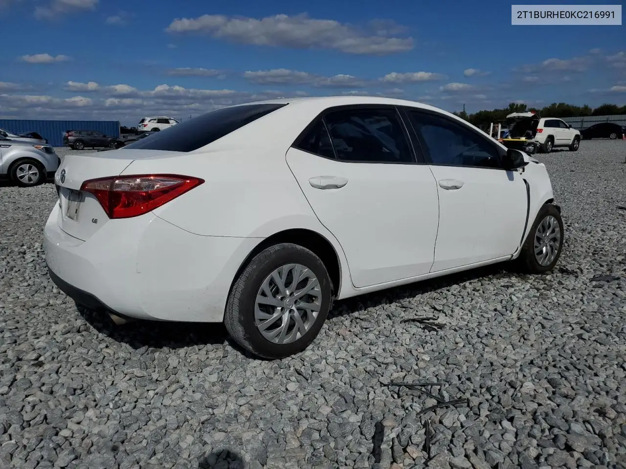 2T1BURHE0KC216991 2019 Toyota Corolla L