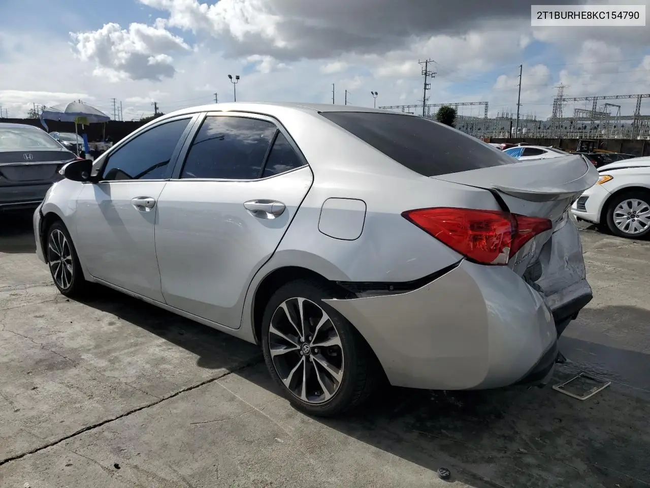 2T1BURHE8KC154790 2019 Toyota Corolla L