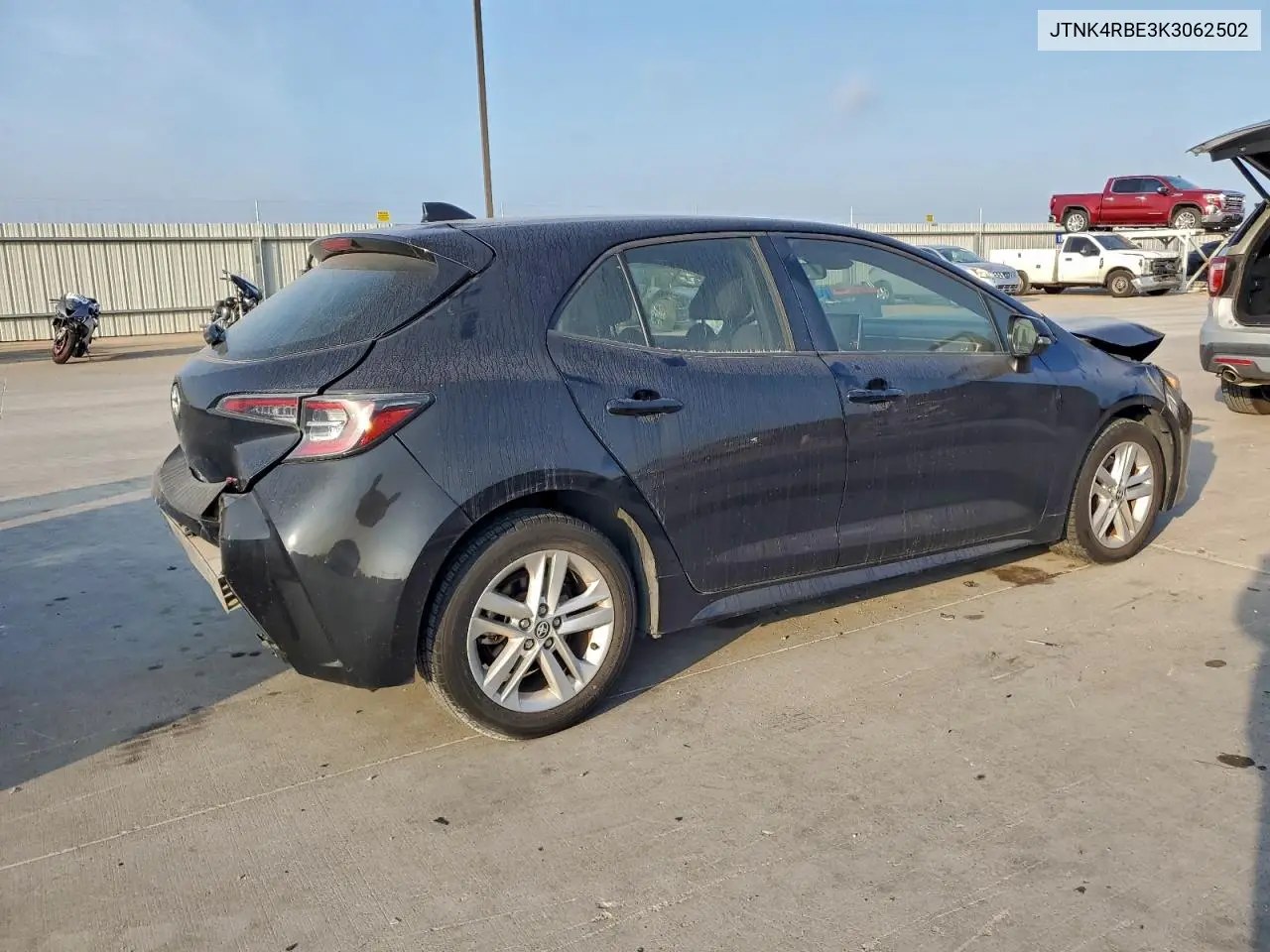 JTNK4RBE3K3062502 2019 Toyota Corolla Se