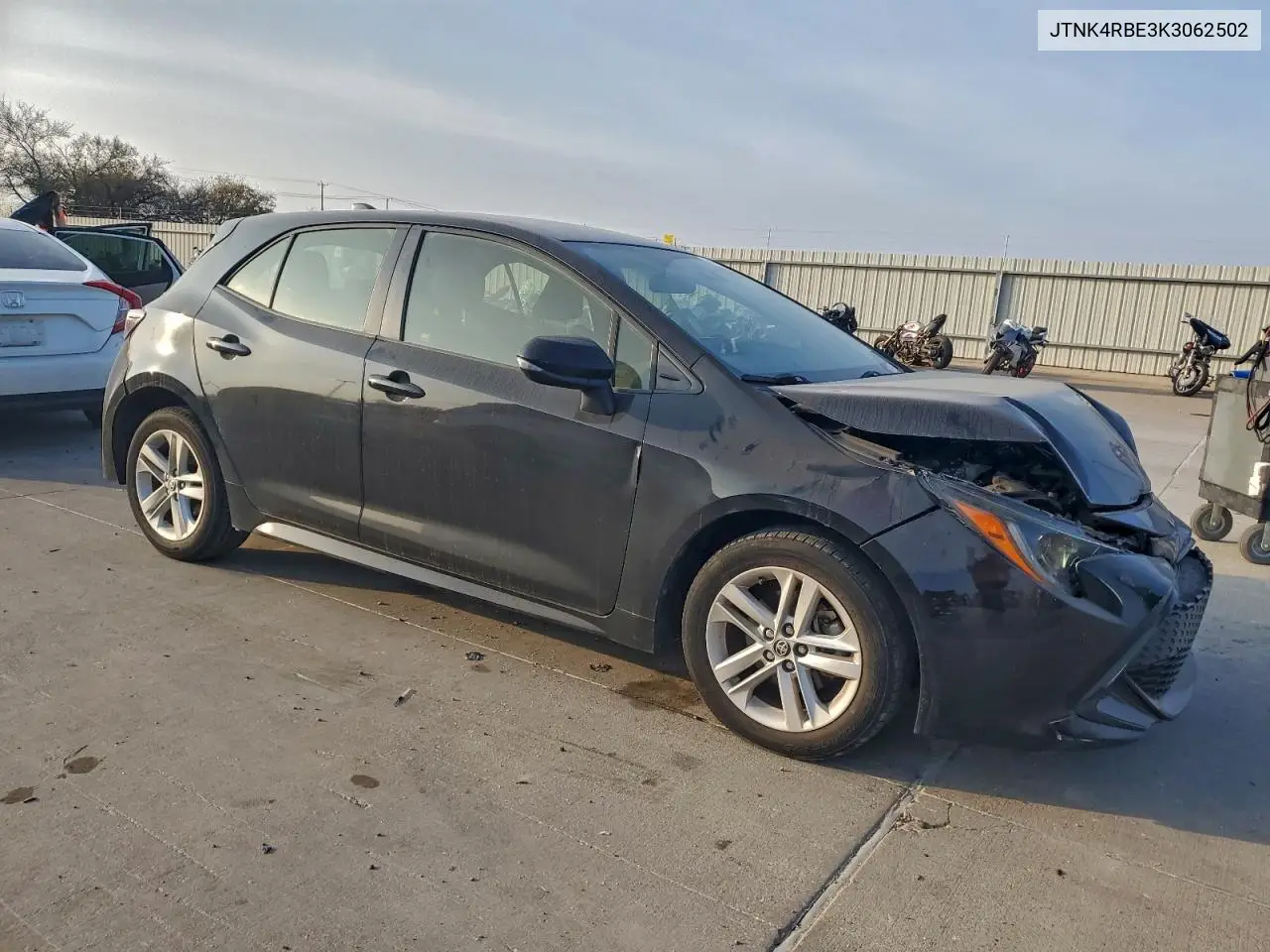 JTNK4RBE3K3062502 2019 Toyota Corolla Se