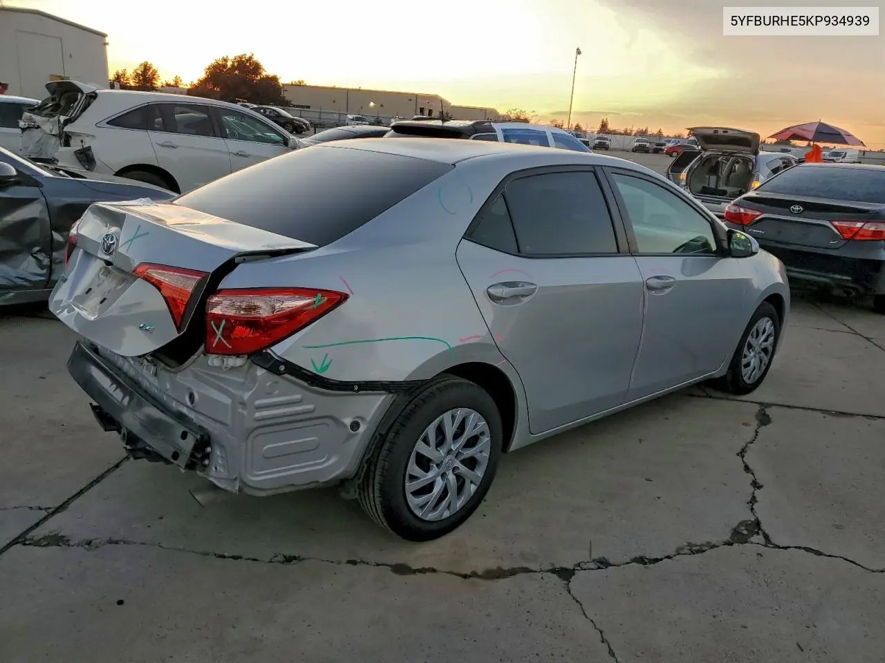 5YFBURHE5KP934939 2019 Toyota Corolla L