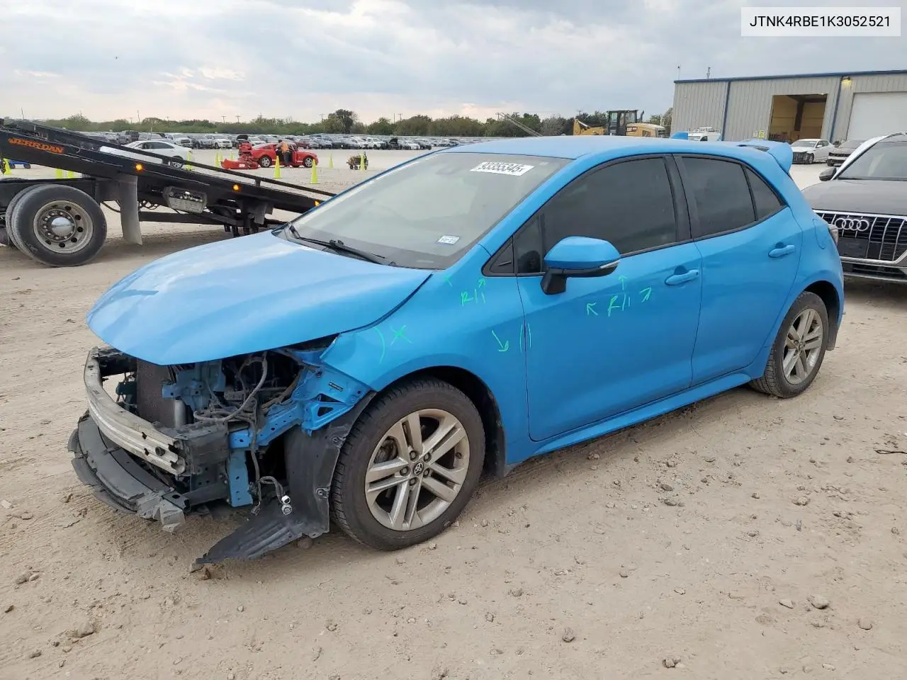 JTNK4RBE1K3052521 2019 Toyota Corolla Se