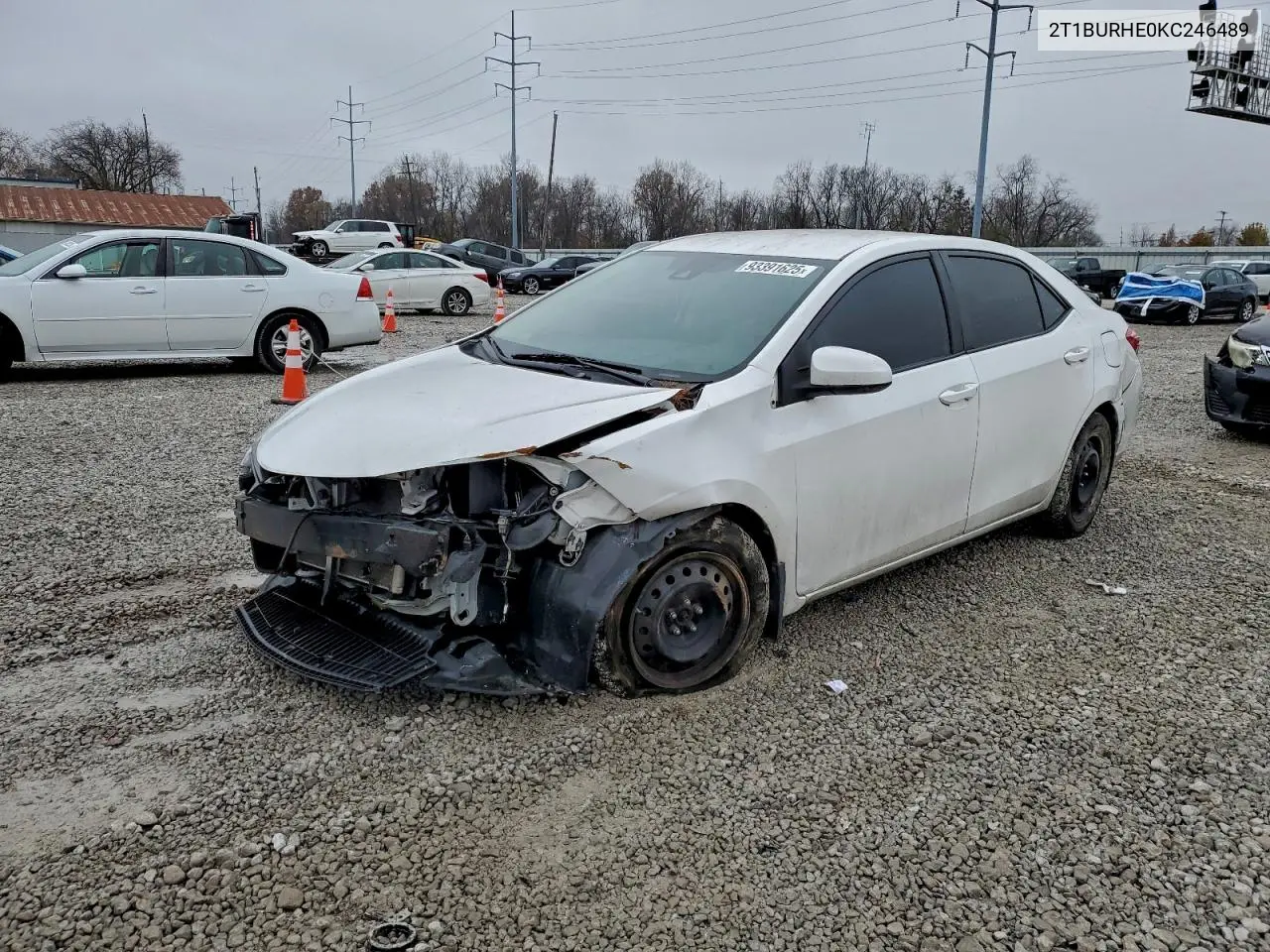 2T1BURHE0KC246489 2019 Toyota Corolla L