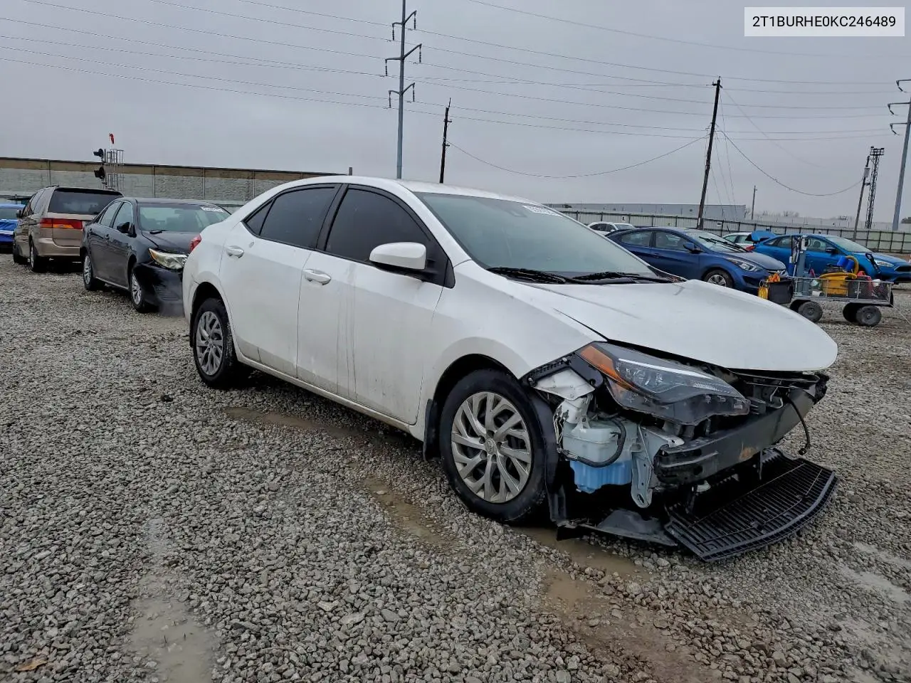 2T1BURHE0KC246489 2019 Toyota Corolla L