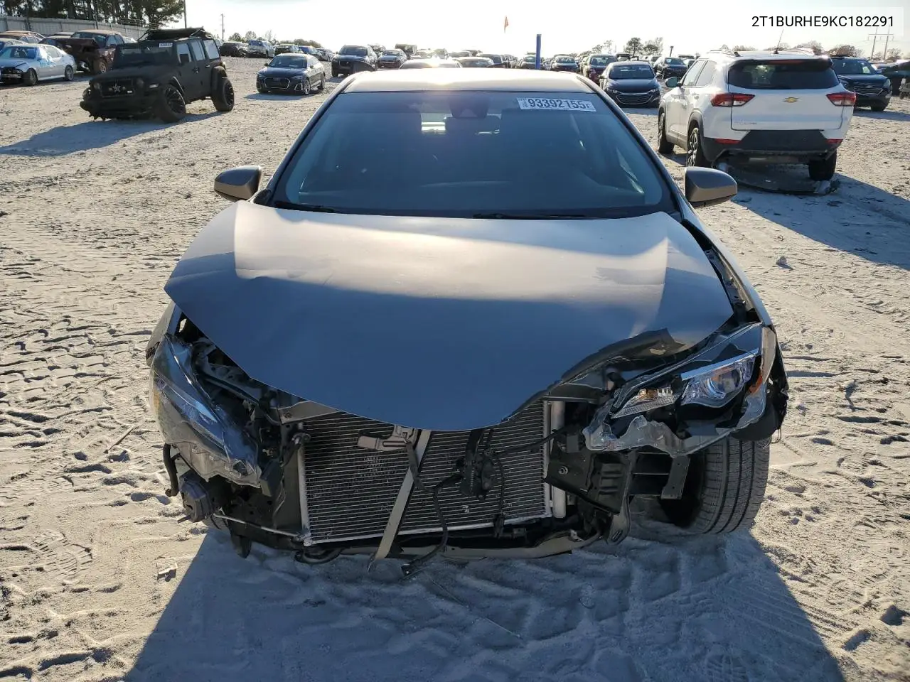 2T1BURHE9KC182291 2019 Toyota Corolla L