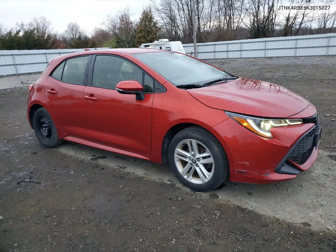 JTNK4RBE6K3015027 2019 Toyota Corolla Se