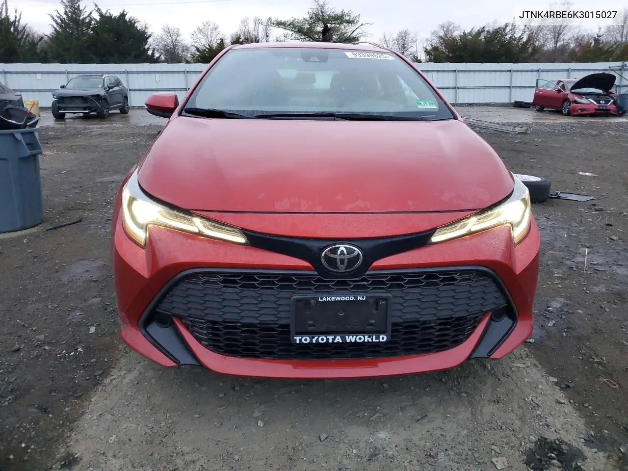 JTNK4RBE6K3015027 2019 Toyota Corolla Se