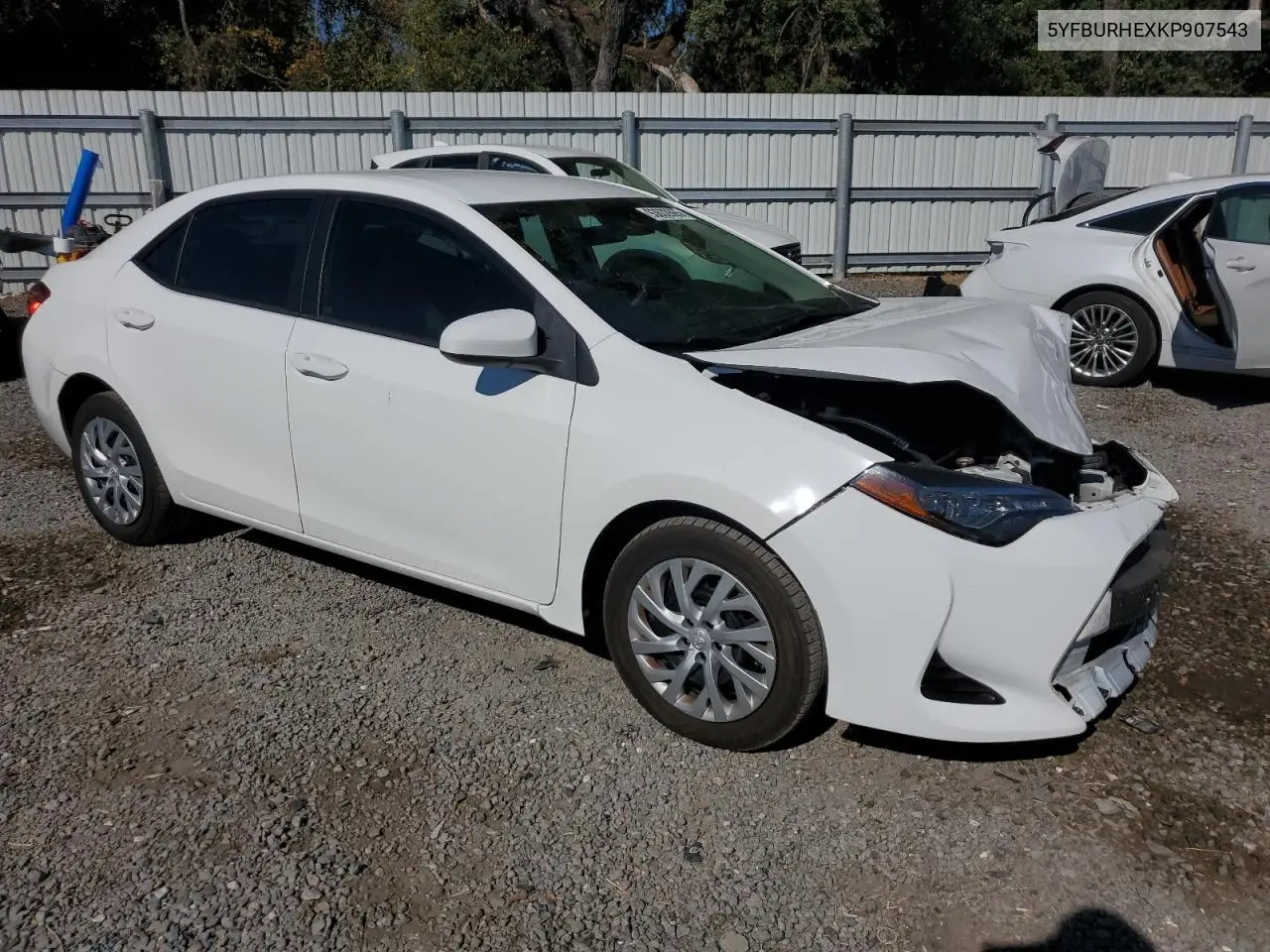 5YFBURHEXKP907543 2019 Toyota Corolla L