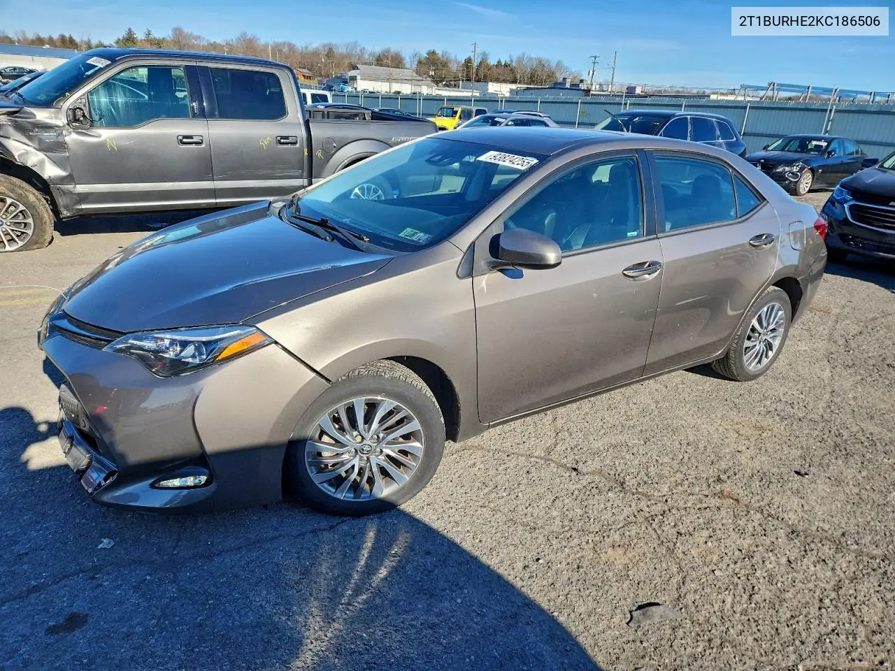 2T1BURHE2KC186506 2019 Toyota Corolla L