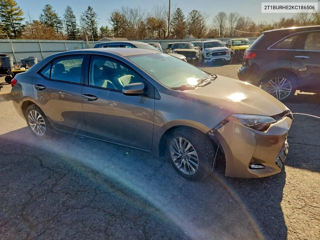 2T1BURHE2KC186506 2019 Toyota Corolla L