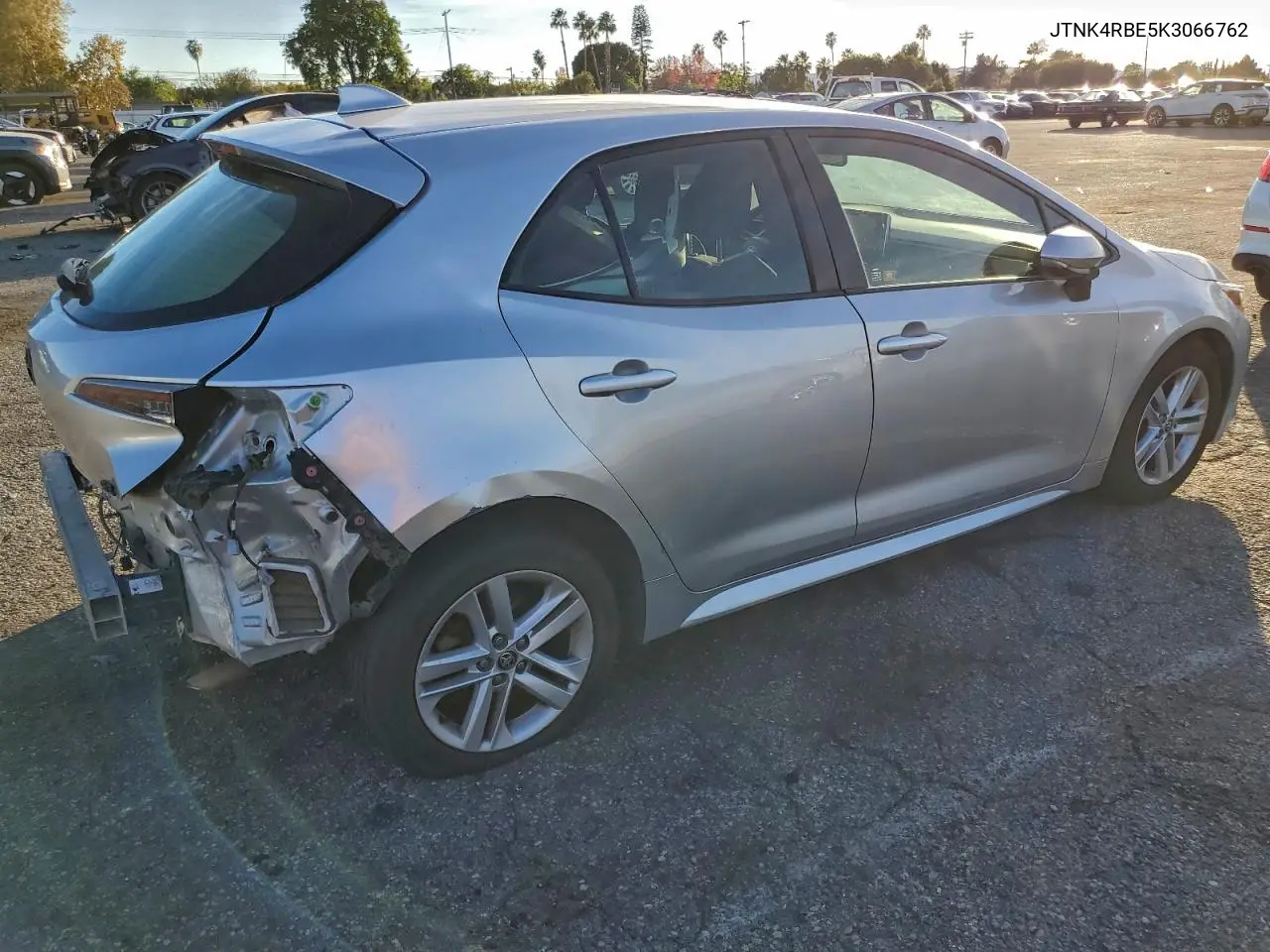 JTNK4RBE5K3066762 2019 Toyota Corolla Se
