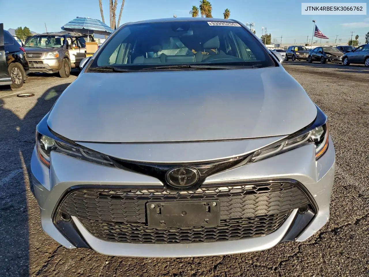 JTNK4RBE5K3066762 2019 Toyota Corolla Se