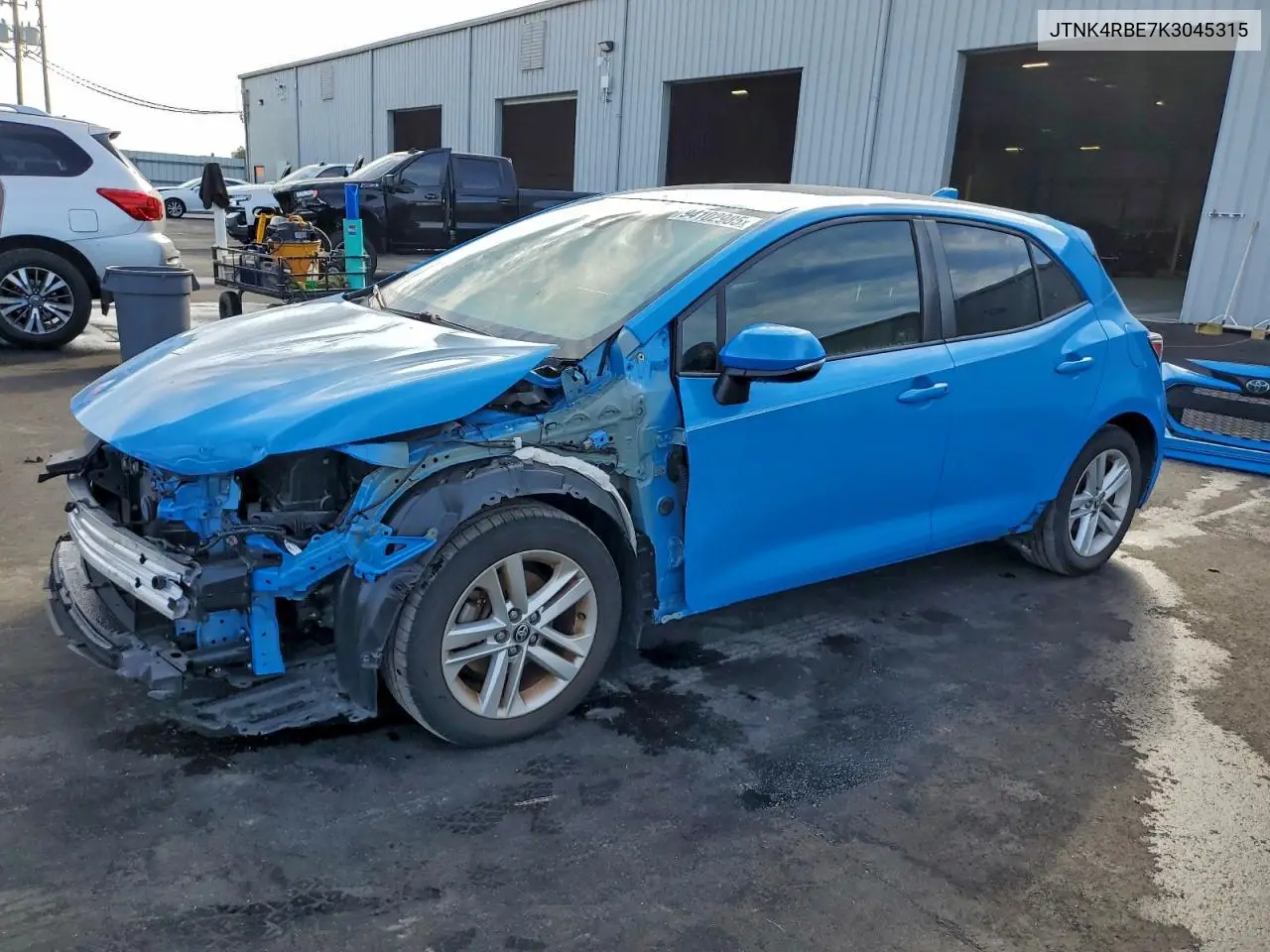 JTNK4RBE7K3045315 2019 Toyota Corolla Se