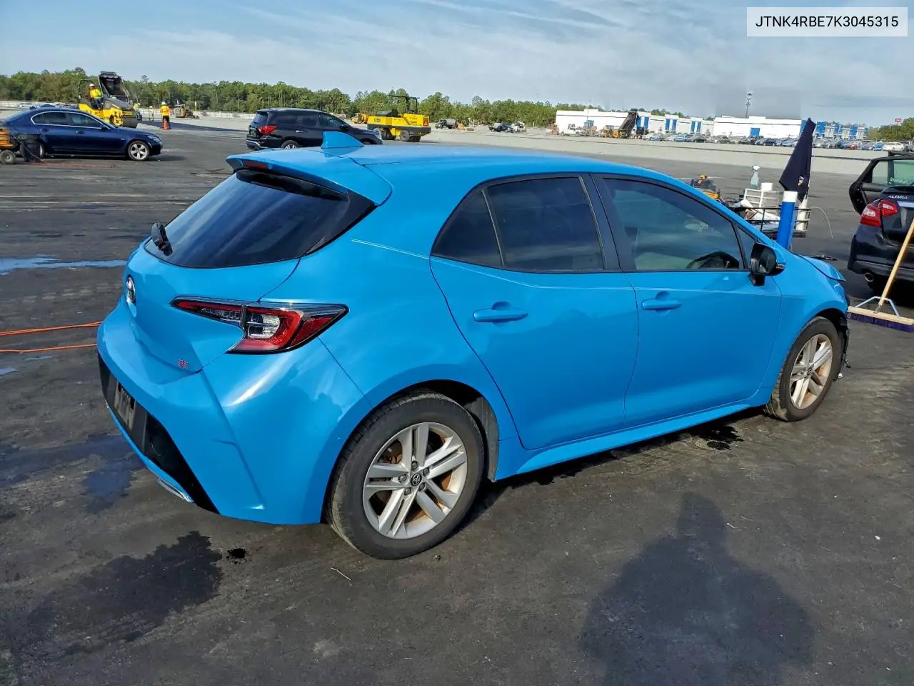 JTNK4RBE7K3045315 2019 Toyota Corolla Se