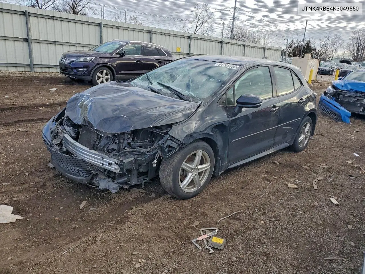 JTNK4RBE4K3049550 2019 Toyota Corolla Se