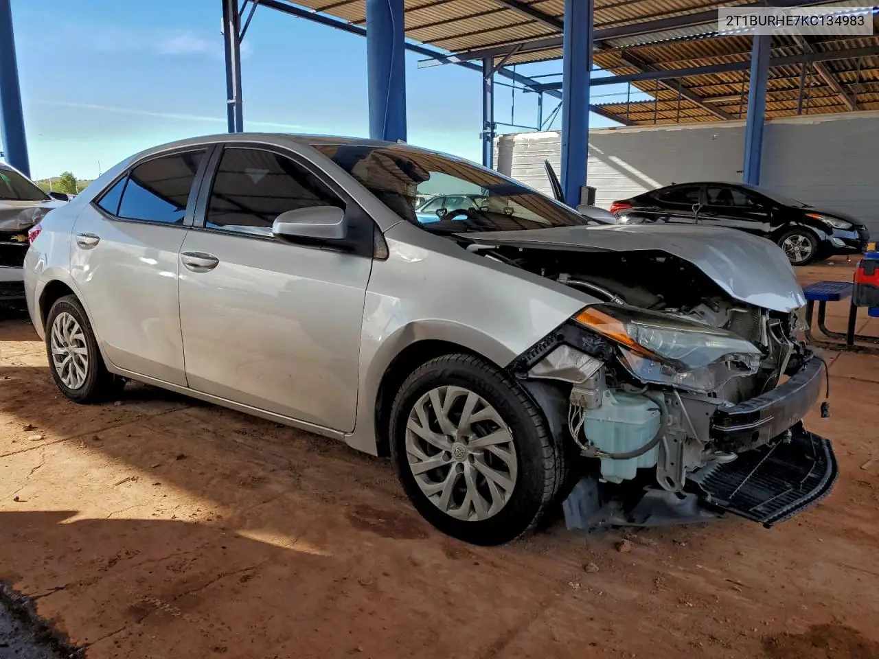 2T1BURHE7KC134983 2019 Toyota Corolla L