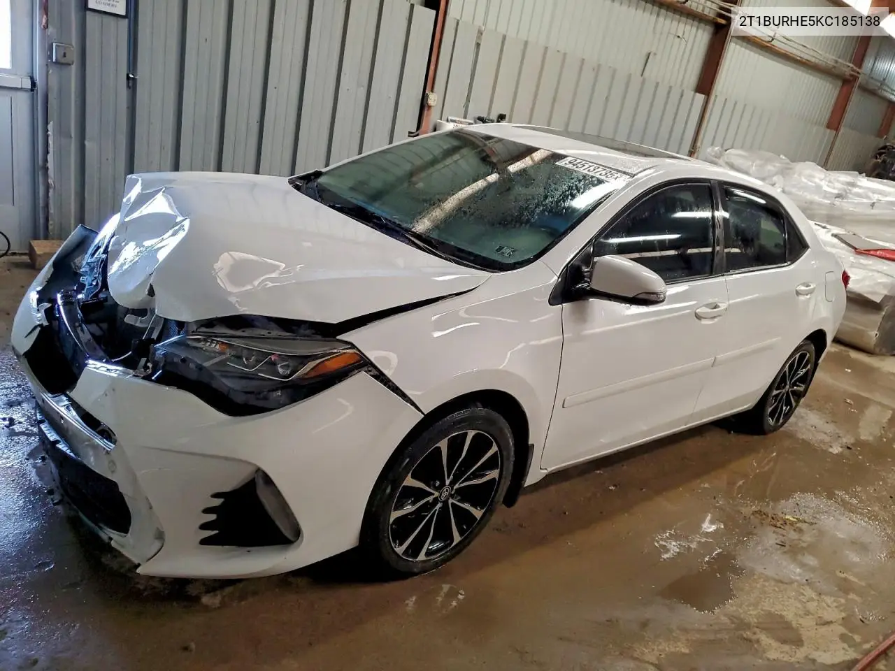 2T1BURHE5KC185138 2019 Toyota Corolla L