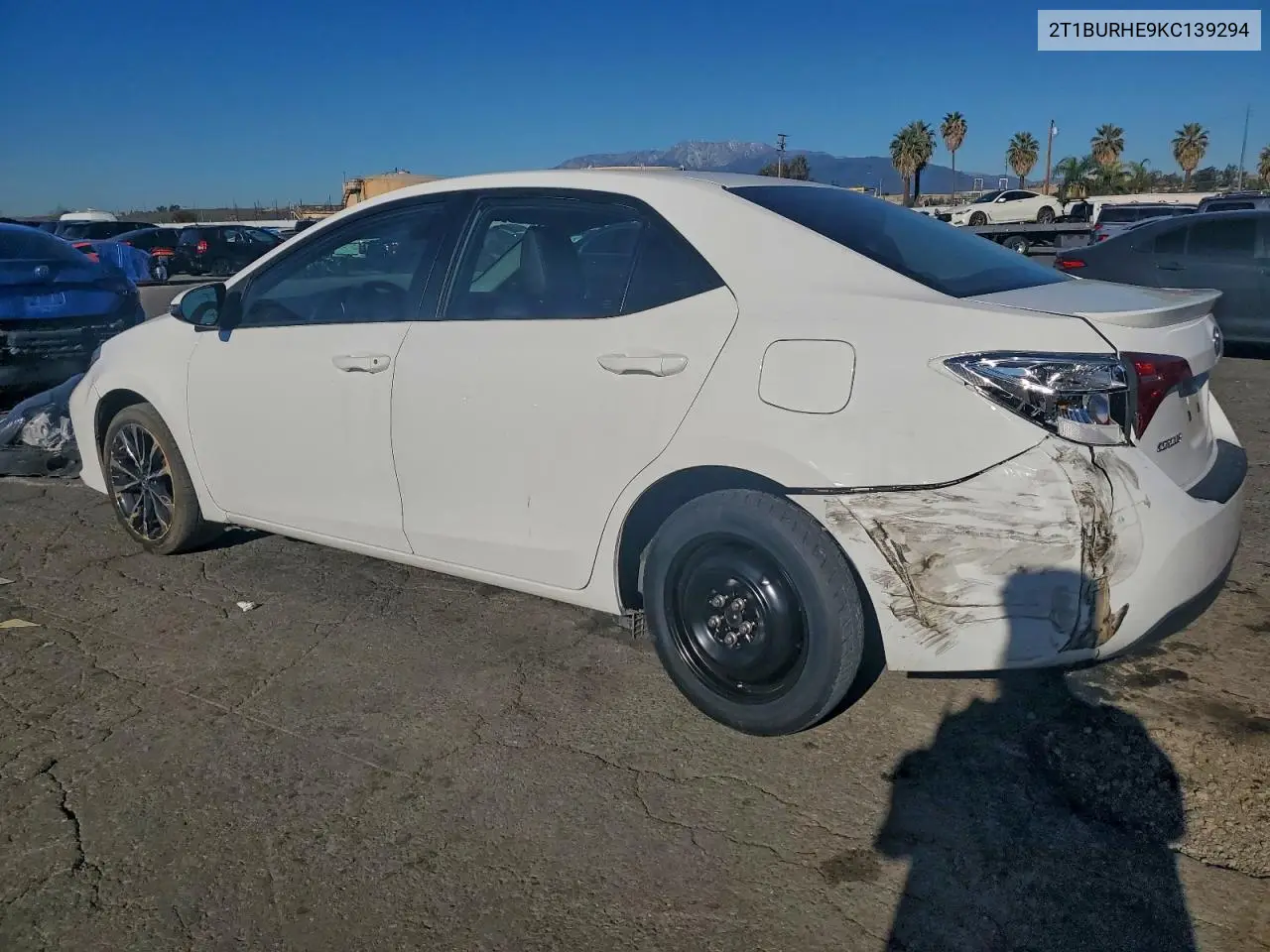 2T1BURHE9KC139294 2019 Toyota Corolla L