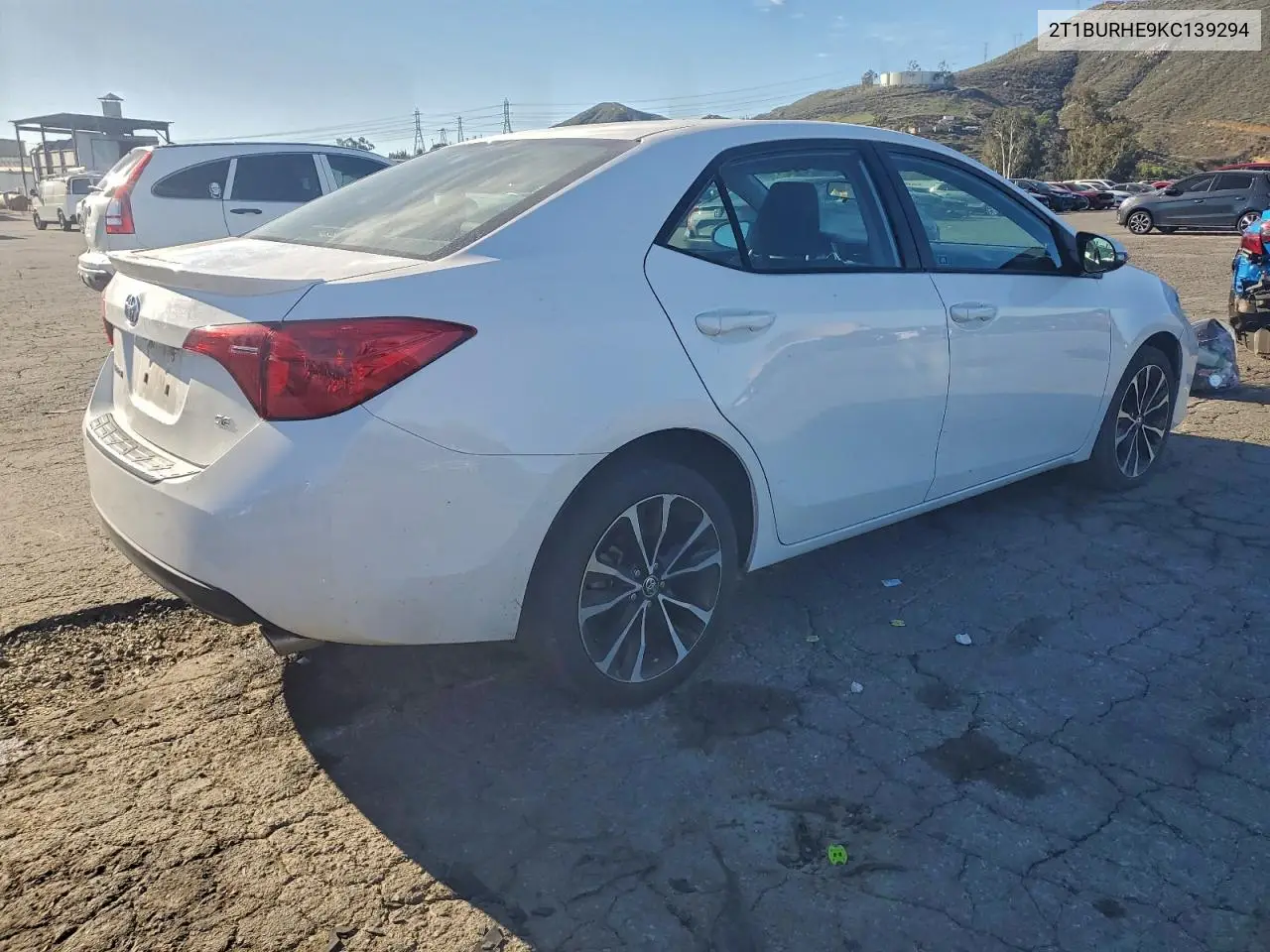 2T1BURHE9KC139294 2019 Toyota Corolla L