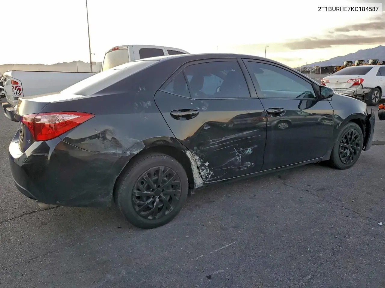 2T1BURHE7KC184587 2019 Toyota Corolla L
