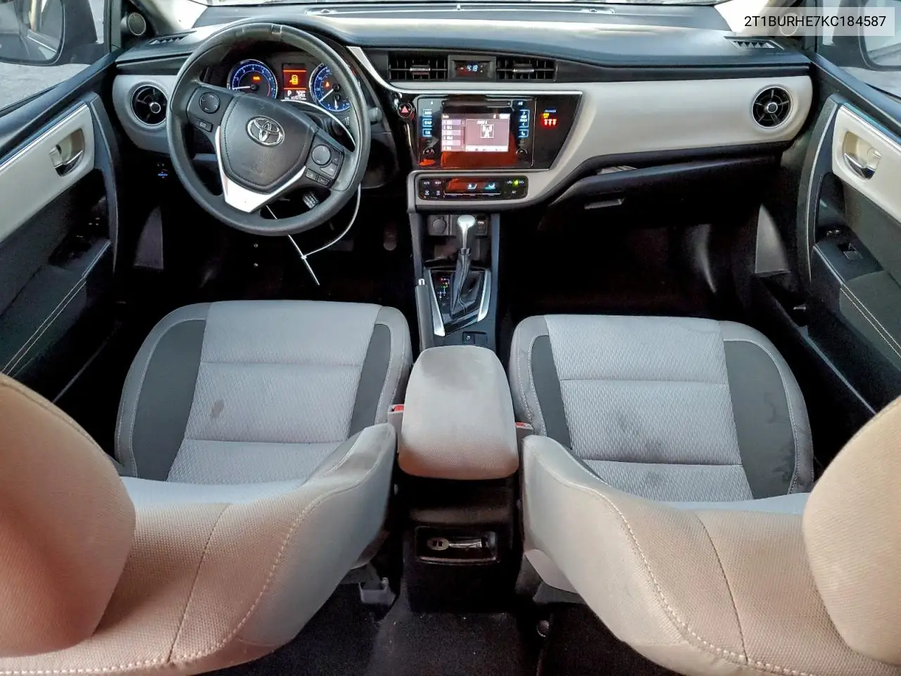 2T1BURHE7KC184587 2019 Toyota Corolla L