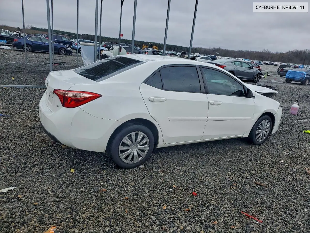 5YFBURHE1KP859141 2019 Toyota Corolla L