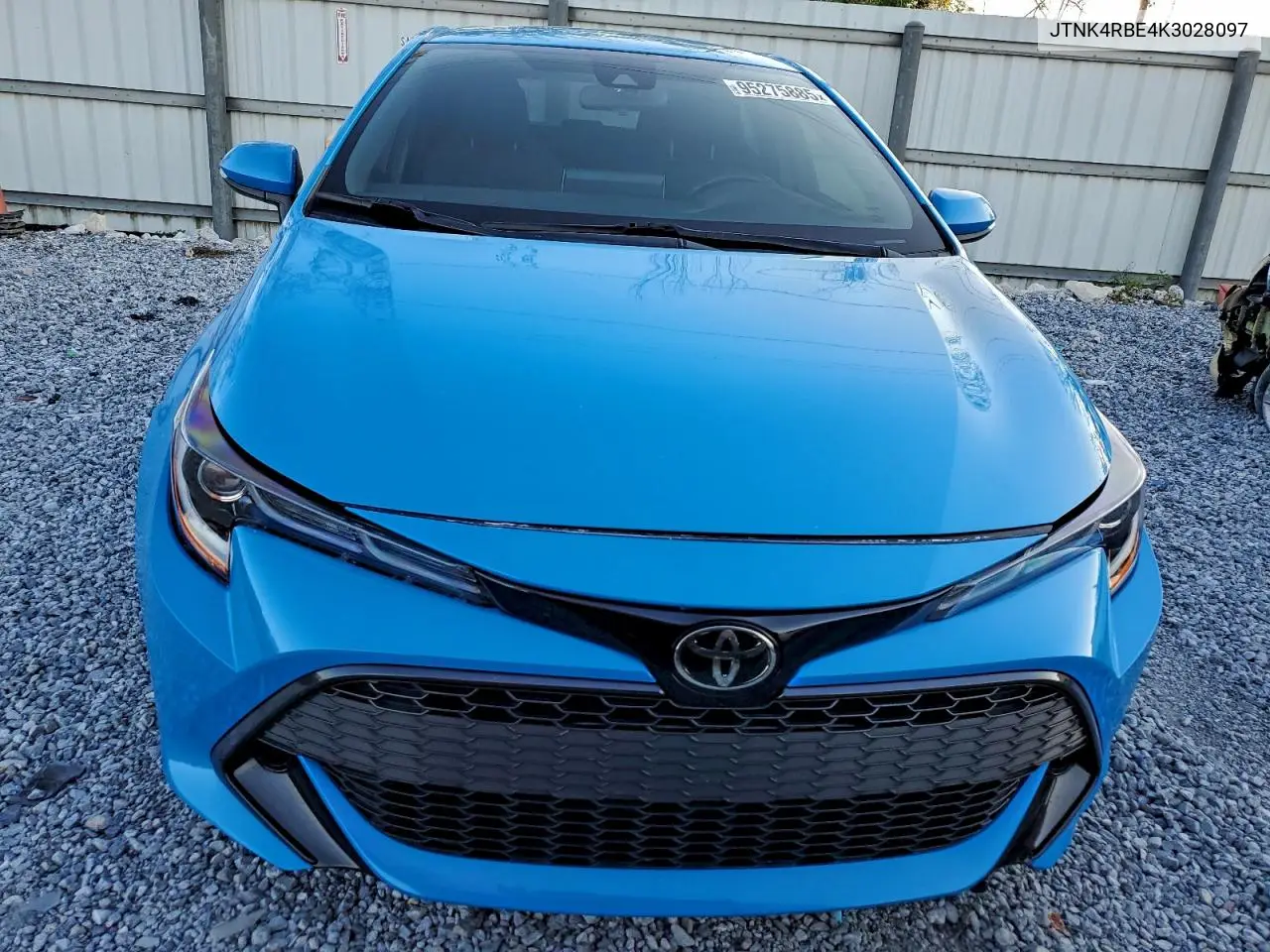 JTNK4RBE4K3028097 2019 Toyota Corolla Se