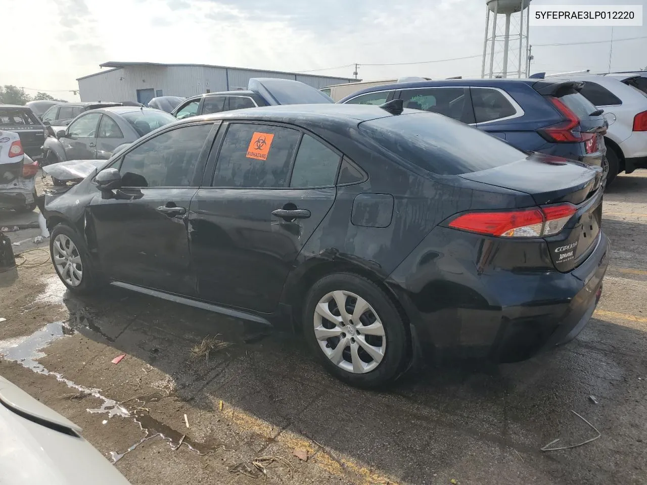 2020 Toyota Corolla Le VIN: 5YFEPRAE3LP012220 Lot: 66872354