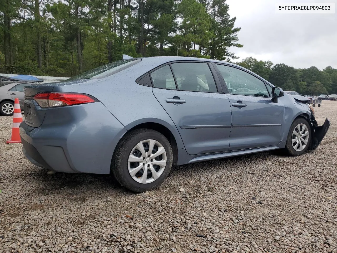 2020 Toyota Corolla Le VIN: 5YFEPRAE8LP094803 Lot: 71033304