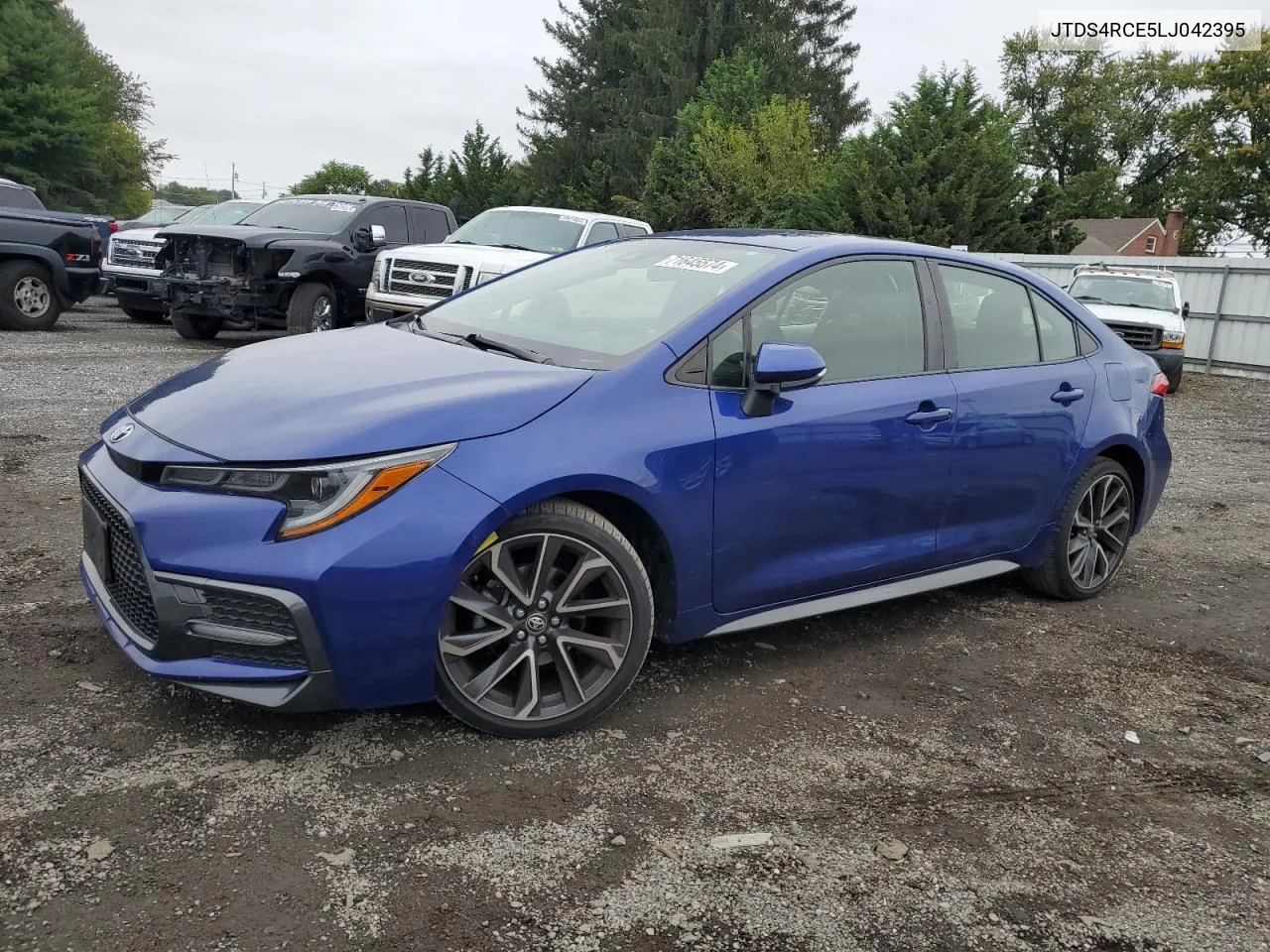 2020 Toyota Corolla Se VIN: JTDS4RCE5LJ042395 Lot: 71645574