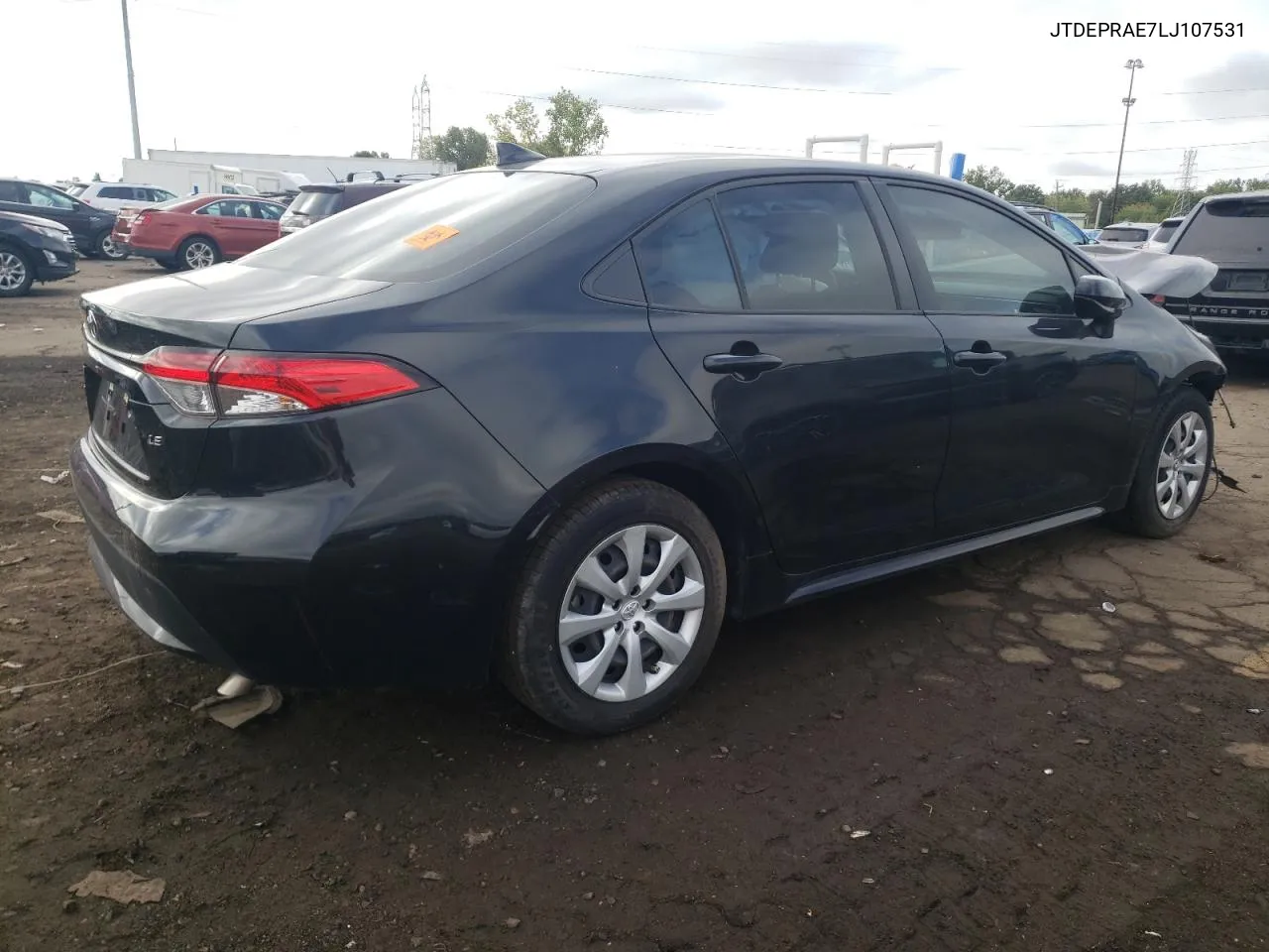 2020 Toyota Corolla Le VIN: JTDEPRAE7LJ107531 Lot: 72245614