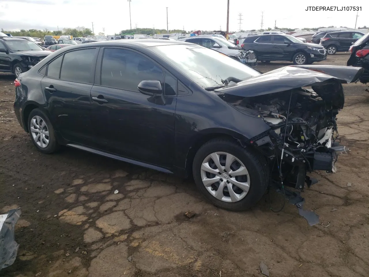 JTDEPRAE7LJ107531 2020 Toyota Corolla Le