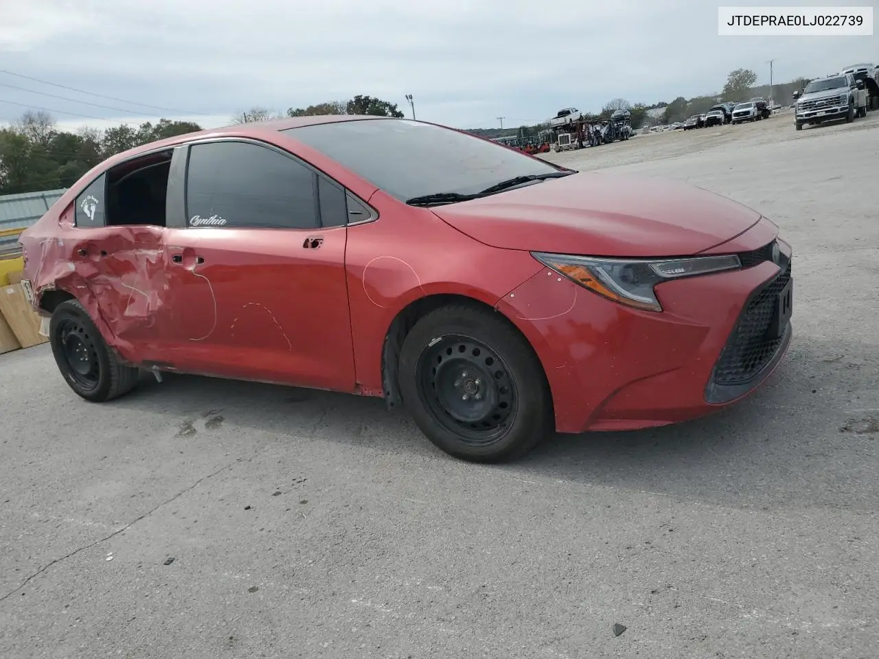 JTDEPRAE0LJ022739 2020 Toyota Corolla Le