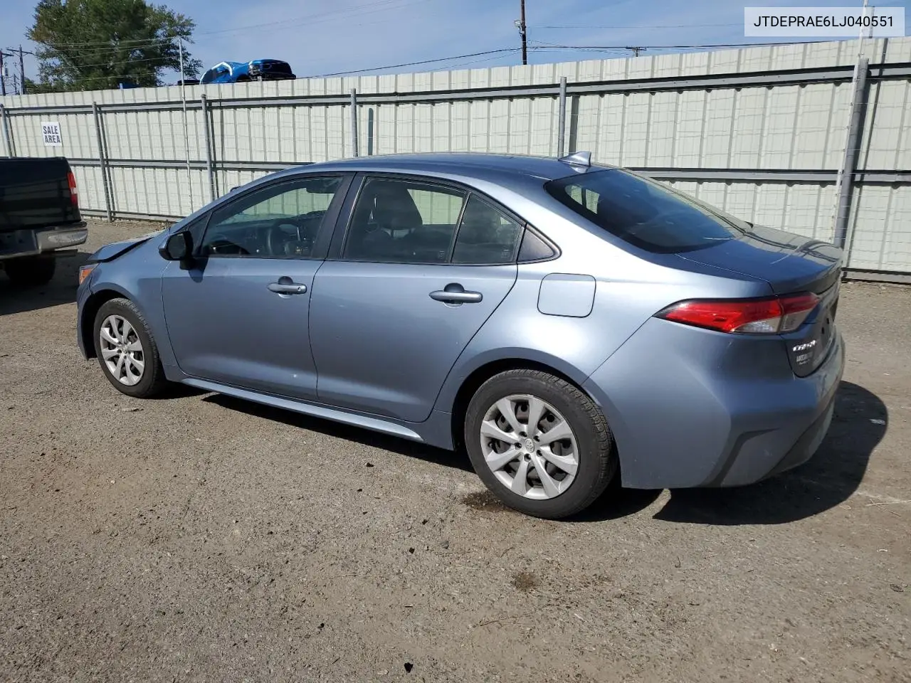 JTDEPRAE6LJ040551 2020 Toyota Corolla Le