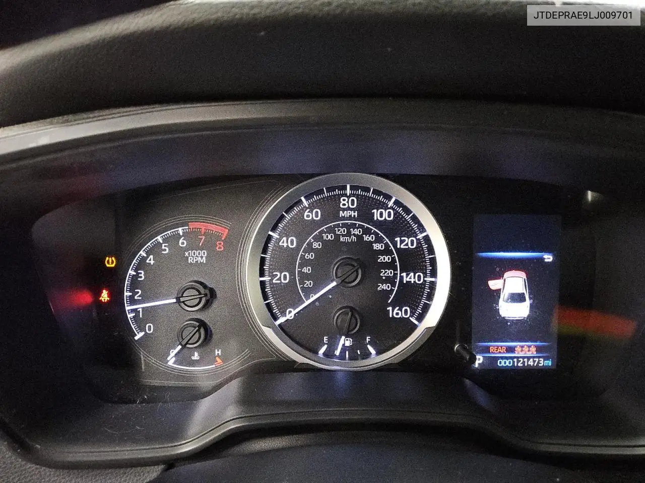 JTDEPRAE9LJ009701 2020 Toyota Corolla Le