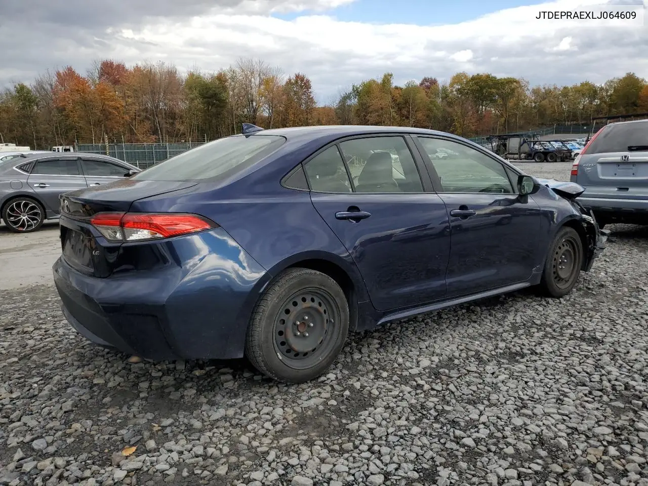 JTDEPRAEXLJ064609 2020 Toyota Corolla Le