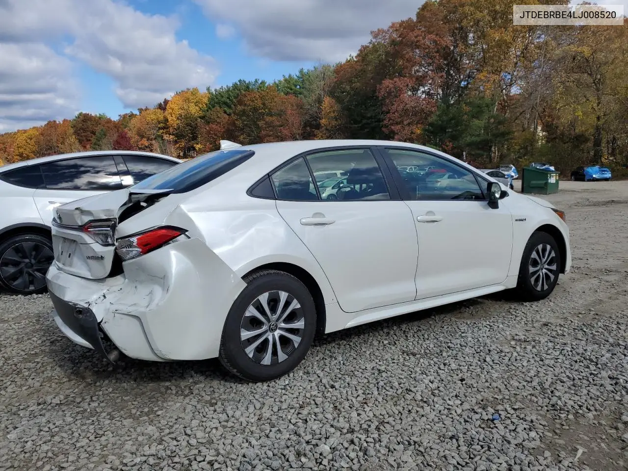 JTDEBRBE4LJ008520 2020 Toyota Corolla Le