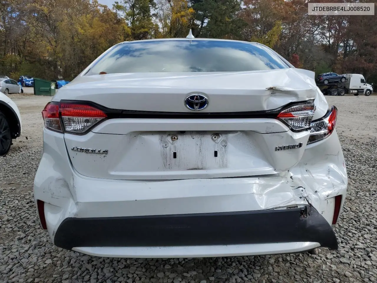 JTDEBRBE4LJ008520 2020 Toyota Corolla Le