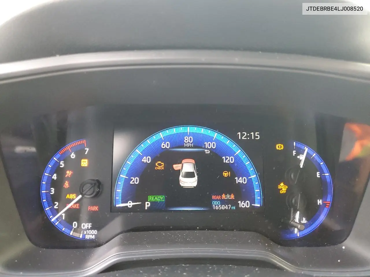 JTDEBRBE4LJ008520 2020 Toyota Corolla Le