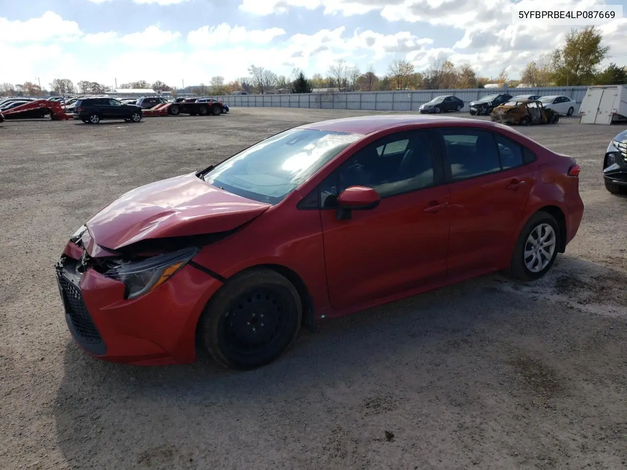5YFBPRBE4LP087669 2020 Toyota Corolla Le