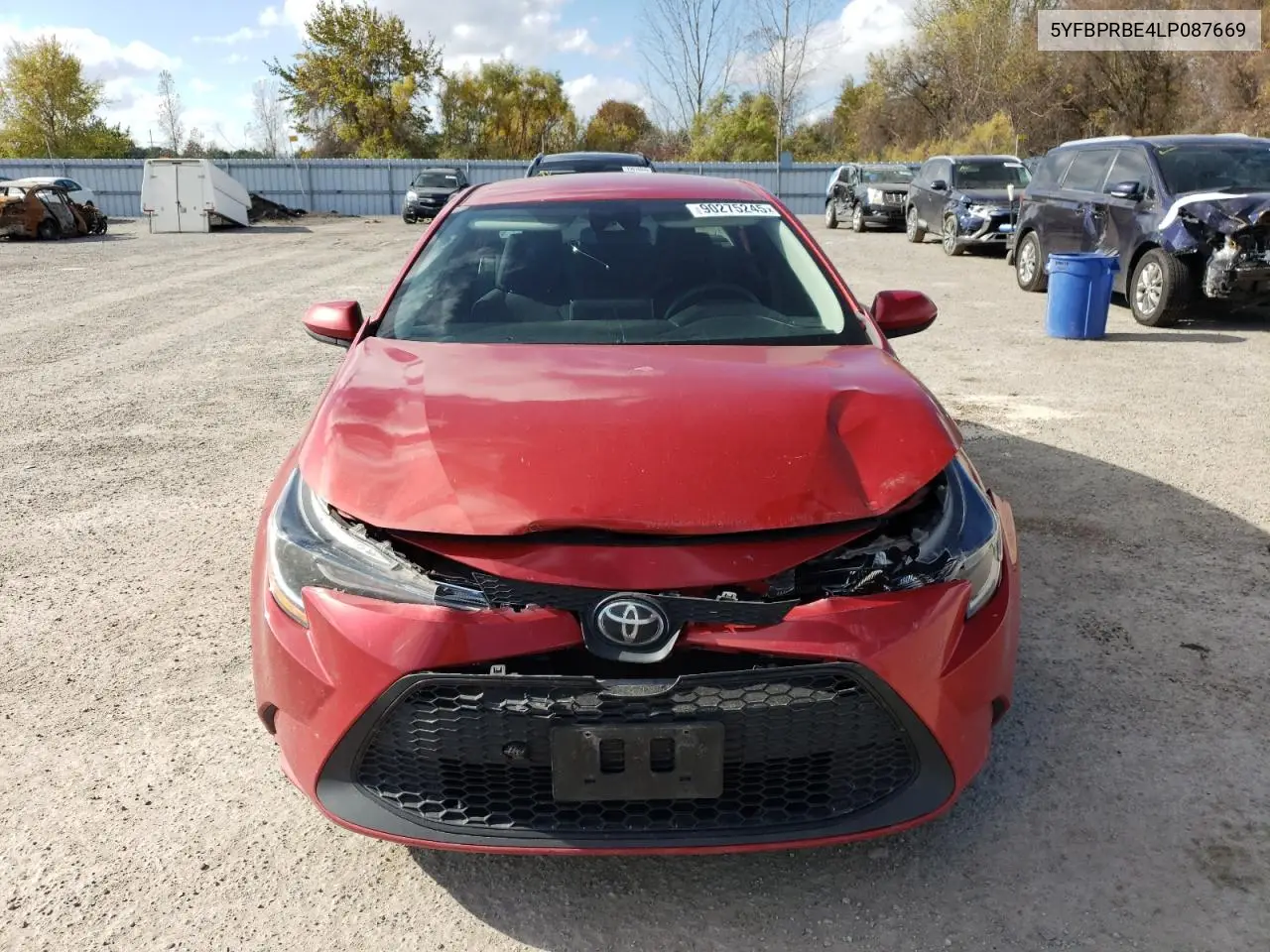 5YFBPRBE4LP087669 2020 Toyota Corolla Le