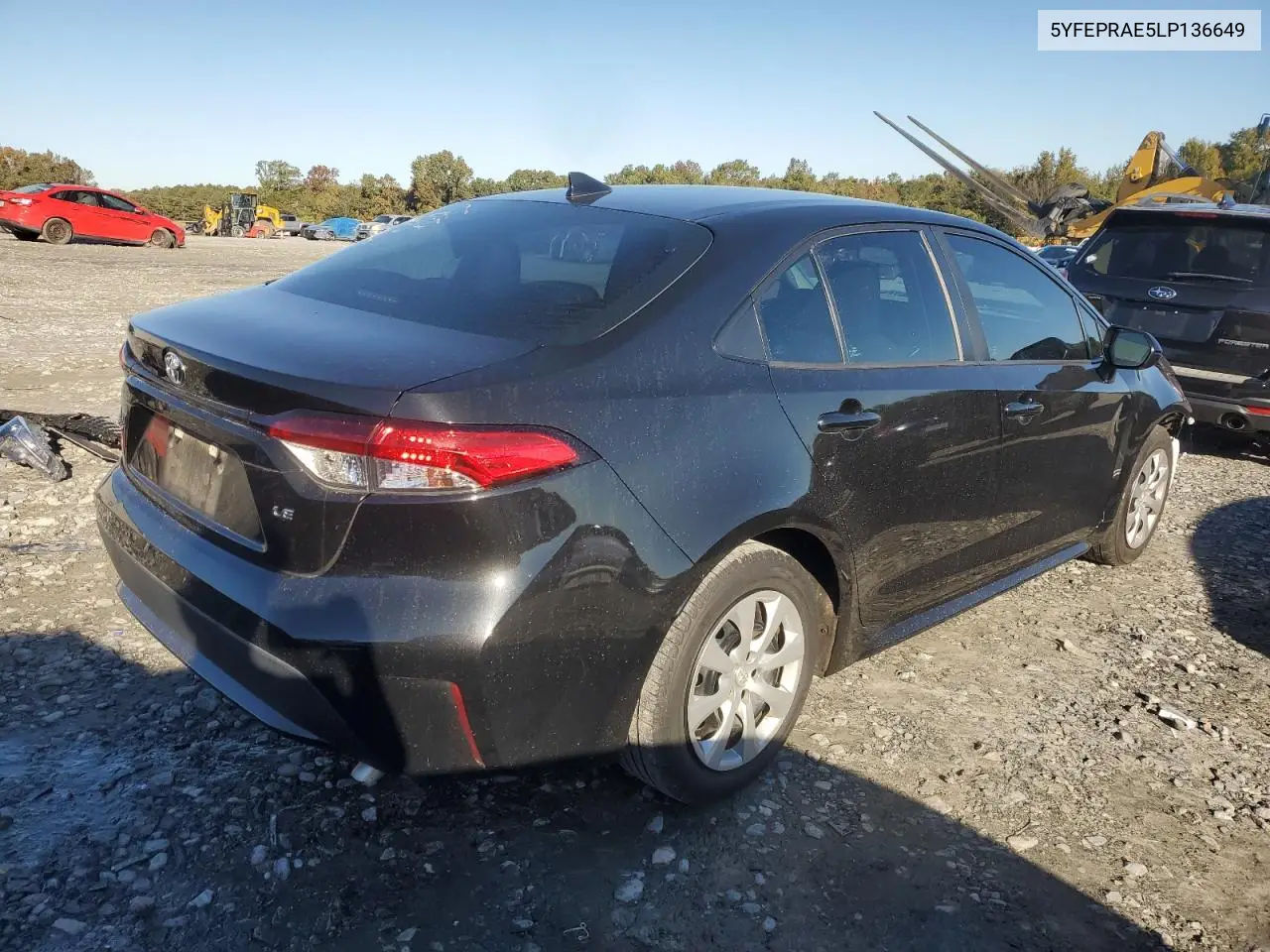 5YFEPRAE5LP136649 2020 Toyota Corolla Le