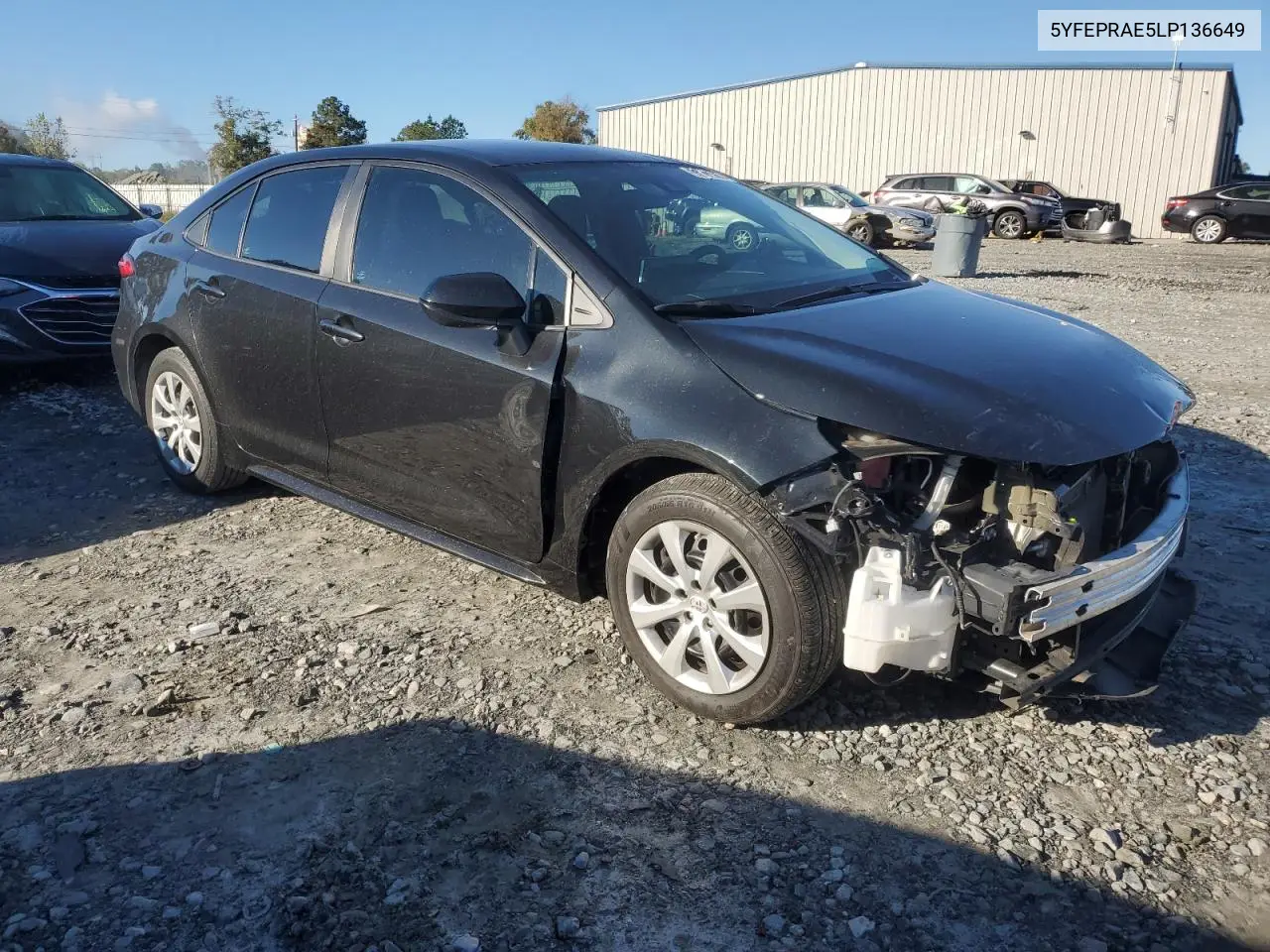 5YFEPRAE5LP136649 2020 Toyota Corolla Le
