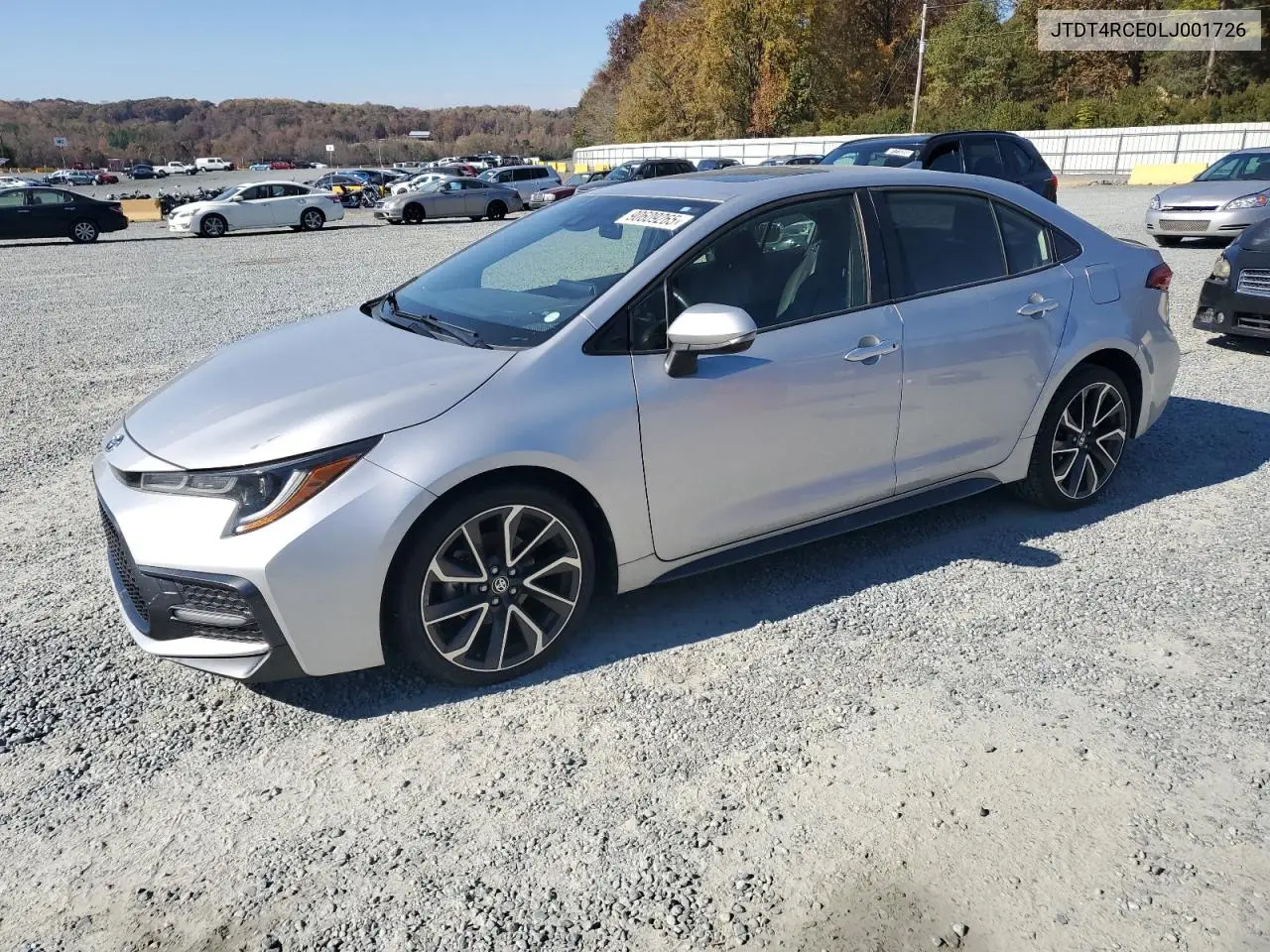 JTDT4RCE0LJ001726 2020 Toyota Corolla Xse