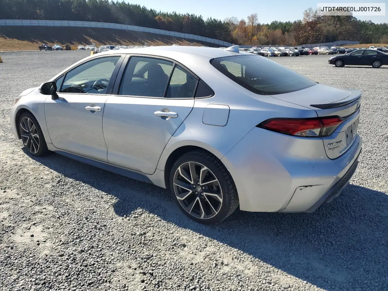 JTDT4RCE0LJ001726 2020 Toyota Corolla Xse