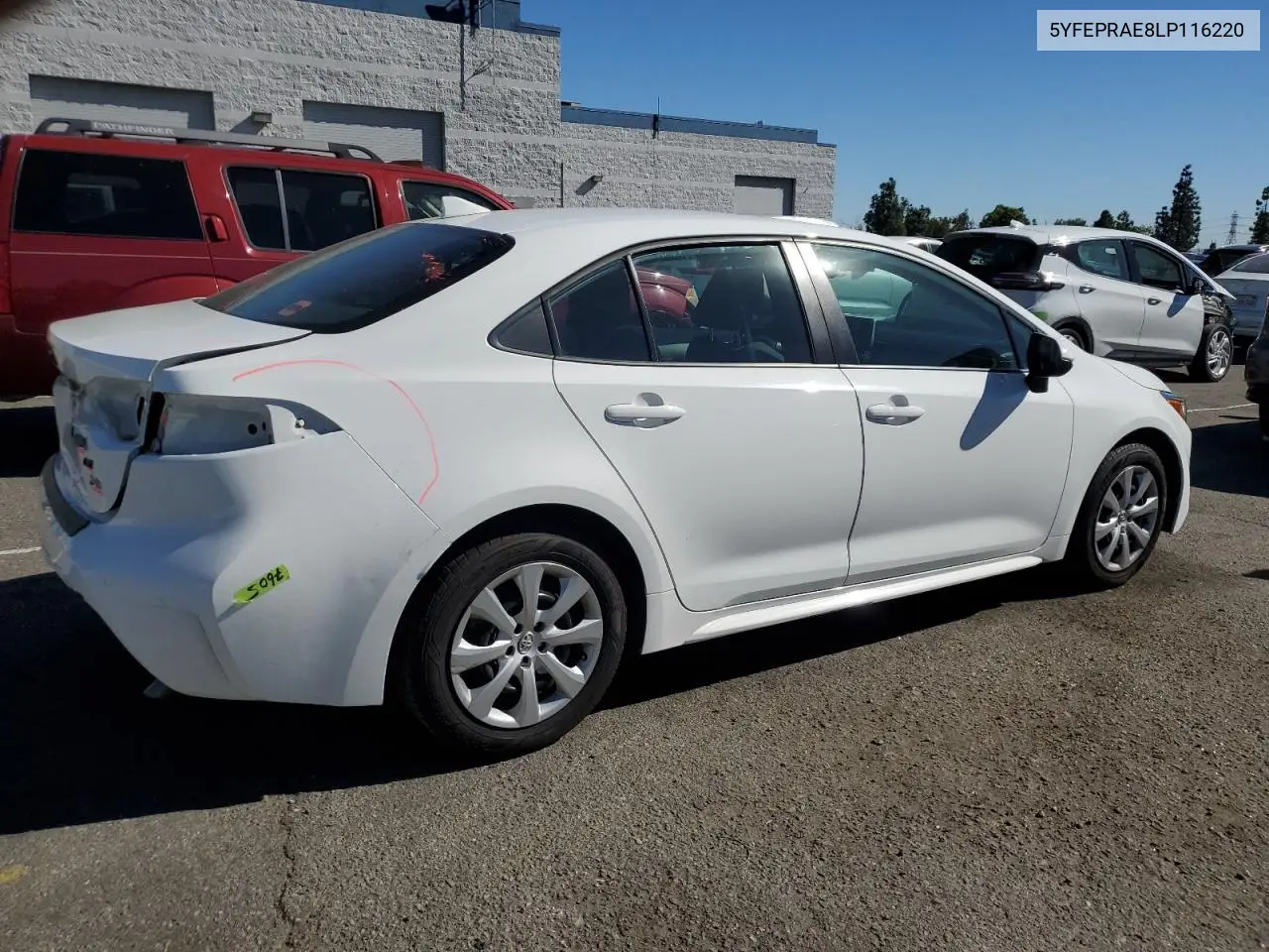 5YFEPRAE8LP116220 2020 Toyota Corolla Le