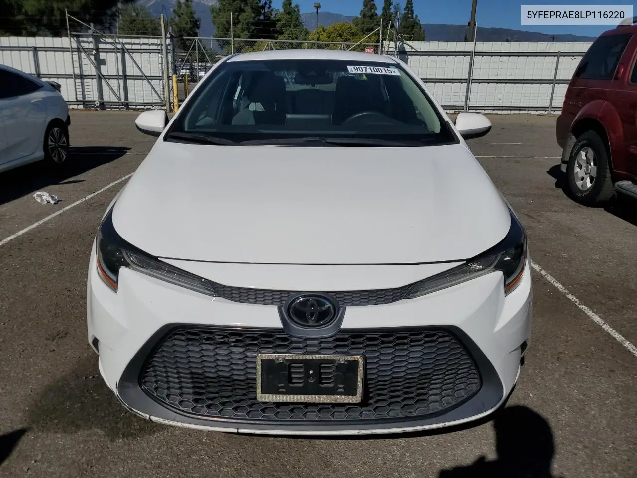 5YFEPRAE8LP116220 2020 Toyota Corolla Le